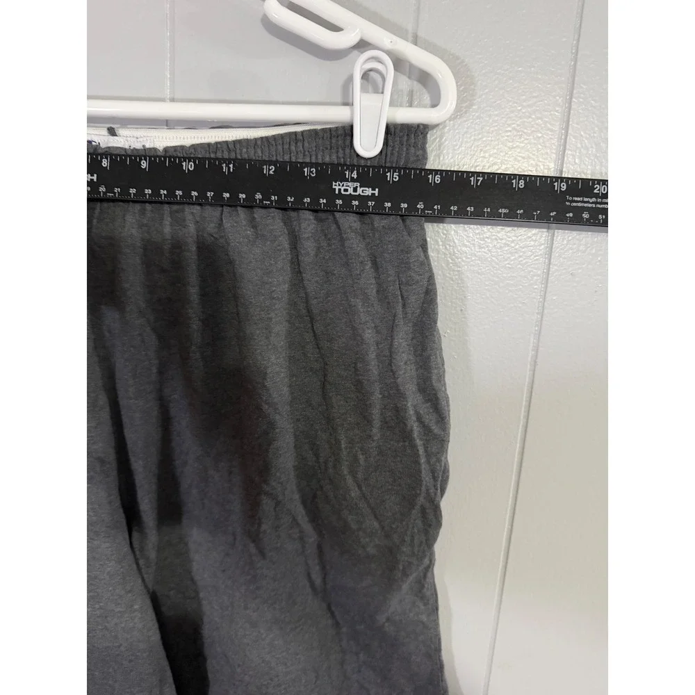 Champion Shorts Mens XL Gray Jersey Knit Athletic Gym Pockets Drawstring‎